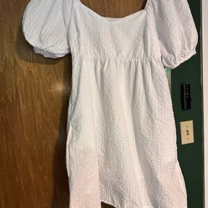 Old Navy Ivory Puff Sleeve Top